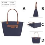 Waterproof Nylon Tote bag for Women Lightweight Designer Handbag with Zipper Stylish and Durable Purse - Image 2