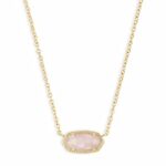 Kendra Scott Elisa Pendant Necklace for Women, Fashion Jewelry, 14k Gold-Plated