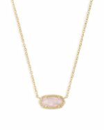 Kendra Scott Elisa Pendant Necklace for Women, Fashion Jewelry, 14k Gold-Plated