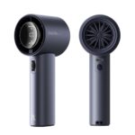 JISULIFE Portable Handheld Fan,Speed(1-100) Adjustable Turbo Mini and 3600mAh Battery Rechargeable Personal Fan,Digital Display,Gifts for Women Men Travel/Camping/Outdoor-Blue