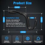 Amooca Car Seat Headrest Hook 4 Pack Hanger Storage Organizer Universal for Handbag Purse Coat fit Universal Vehicle Car Black S Type - Image 7