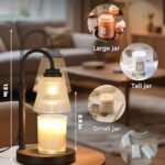 Candle Warmer Lamp with Timer Dimmer, Birthday Gifts for Mom Women Friend Sister, House Warming Gifts, Wax Melt Warmer, Office Apartment Dorm Room Home Decor