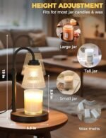 Candle Warmer Lamp with Timer Dimmer, Birthday Gifts for Mom Women Friend Sister, House Warming Gifts, Wax Melt Warmer, Office Apartment Dorm Room Home Decor - Image 5