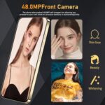 Nawfait 15 ProMa x Smartphone, 16+512GB Unlocked Phone, Android 13.0, 48+108MP Zoom Camera, Mobile Phone with Build-in Pen,Long Battery Life 6800mAh, Dual SIM, 6.7“ HD Screen,5G/4G (Gold) - Image 5