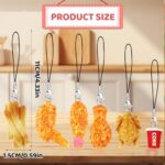 ZLSPTK Cute Phone Charms Pink Cellphone Charms for Case Kawaii Charm for Phone Black Car Keychain Charm Kit White Mobilephone Keychain Aesthetic Accessories for Bag Airpods Camera Pendant Decor - Image 6