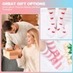 FilmHOO Valentines Day Gifts for Her Wife Fuzzy Socks for Women Cozy Fluffy Warm Socks Birthday Galentines Day Gifts - Image 8