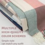 YSense Winter Scarf for Women, Fashion Long Plaid Scarves Warm Big Tartan Blanket Wrap Shawl Ladies Gifts
