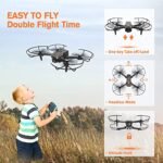 AVIALOGIC Mini Drone with Camera for Kids, Remote Control Helicopter Toys Gifts for Boys Girls, FPV RC Quadcopter with 1080P HD Live Video Camera, Altitude Hold, Gravity Control, 2 Batteries, Black - Image 5
