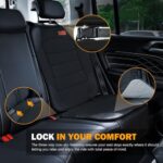 Siivton Car Seat Protector for Child Car Seat,Waterproof Car Seat Cover for Leather and Fabric Seats, 2 Mesh Pockets, Non-Slip Bottom,Thick Padding Cushion (Black) - Image 6