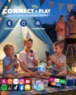 Karaoke Machine for Kids, 2026 TOP Birthday Gifts Toys Ideas for Boys Ages 4, 5, 6, 7, 8, 9, 10, 12+ Years Old, Portable Mini MP3 Player with 2 Wireless Mics for Party - Image 5