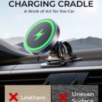 LISEN for 15W MagSafe Car Mount Charger,Magnetic Wireless Cars Charger,Magnetic Phone Holder for Cars,Phone Holders for Your Car Accessories for Women Men Jeep Ford F150 for iPhone 17-12,Samsung,Pixel