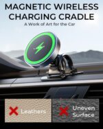 LISEN for 15W MagSafe Car Mount Charger,Magnetic Wireless Cars Charger,Magnetic Phone Holder for Cars,Phone Holders for Your Car Accessories for Women Men Jeep Ford F150 for iPhone 17-12,Samsung,Pixel - Image 2
