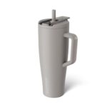 BrüMate Era Flip 40oz Tumbler with Covered Flip Down Straw | 100% Leakproof Insulated Tumbler | Made of Stainless Steel | Cup Holder Friendly Base | 40oz (Mocha)