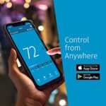 Emerson Sensi Touch Wi-Fi Smart Thermostat with Touchscreen Color Display, Works with Alexa, Energy Star Certified, C-wire Required, ST75 Black 5.625" x 3.4" x 1.17" - Image 6