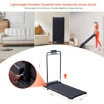 Walking Pad Treadmill with Handle Bar, 2026 Upgrade Portable Under Desk Treadmill for Home Small with Handles, 3.0HP Walking Pad for Home, 0.6-7.6MPH, 350LBS - Image 2