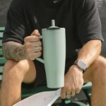 BrüMate Era Flip 40oz Tumbler with Covered Flip Down Straw | 100% Leakproof Insulated Tumbler | Made of Stainless Steel | Cup Holder Friendly Base | 40oz (Mocha) - Image 3