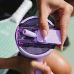 BrüMate Era Flip 40oz Tumbler with Covered Flip Down Straw | 100% Leakproof Insulated Tumbler | Made of Stainless Steel | Cup Holder Friendly Base | 40oz (Mocha) - Image 5