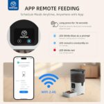 PAPIFEED Smart Automatic Cat Feeders Pet Feeder : WiFi Pet Feeder with APP Control for Remote Feeding, Detachable for Easy Clean,Stainless Steel Bowl,1-10 Meals Per Day for Dog (6L/25Cup) - Image 2