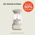 bella 10 Speed Countertop Blender, Juicer & Smoothie Maker, Fits-anywhere™ Kitchenware, Slim Flip & Store Design, Dishwasher Safe 48oz Capacity Pitcher & Lid, Stainless Steel Blade, 450 Watt, Oatmilk - Image 2