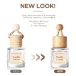 HoogaLife Car Air Freshener Diffuser 2 Pack Hanging Air Freshener Diffuser - Vanilla Cream Fragrance Oil Air D iffuser for Car, 45+ days Long Lasting Fragrance Made in USA C ar Air Fresheners (V54) - Image 5
