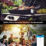 Govee Bluetooth Meat Thermometer, Wireless Meat Thermometer for Smoker Oven, Digital Grill Thermometer with 2 Probes, Timer Mode, Smart LCD Backlight BBQ Thermometer for Cooking Turkey Fish Beef