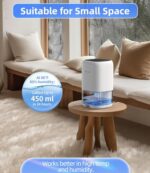 Dehumidifier, 35 OZ Small Dehumidifiers for Bedroom for Home, Quiet with Auto Shut Off, Dehumidifiers for Bedroom (280 sq. ft), Bathroom, RV, Closet, White - Image 6