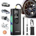 Airmoto Tire Inflator Portable Air Compressor - Air Pump for Car Tires with Digital Pressure Gauge, LED Light and Auto Shut-Off Function - Cordless Pump for Car, Motorcycle, Bicycle, Ball - Image 4
