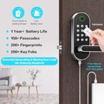 Fingerprint Smart Door Lock with Handle & Keypad – No More Lost Keys, Keyless Entry & Remote Access for Home, Kids, Airbnb & Rental Property, DIY Install, Alexa & Google Compatible - Image 5