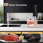 INKBIRD WIFI Sous Vide Cooker ISV-100W, 1000 Watts Sous Vide Machine Immersion Circulator with 14 Preset Recipes on APP & Calibration Function, Thermal Immersion, Fast-Heating with Timer - Image 5