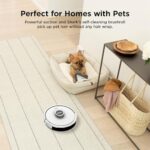 Shark AI Ultra Voice Control Robot Vacuum with Matrix Clean Navigation, Home Mapping, 60-Day Capacity, XL Self-Empty Base for Homes with Pets, Carpet & Hard Floors, Cool Grey, AV2511AE - Image 2
