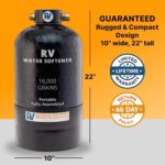 Essential RV Water Softener Portable 16,000 Grain w Custom Hose, Long Lasting for RVers Vanlife, 3/4" Fittings, Softens Hard Water When Traveling or Mobile Spot Reducing Car Washing - Image 5