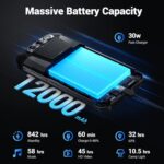 FOSSIBOT F106Pro Rugged Smartphone Unlocked,12000mAh Rugged Phone, 15GB+256GB, Android 14, 6.58" Display 48+16+20MP Night Vision Camera 110db Big Speaker 512LM Camp Light Cellphones, 4G Dual SIM/NFC - Image 2